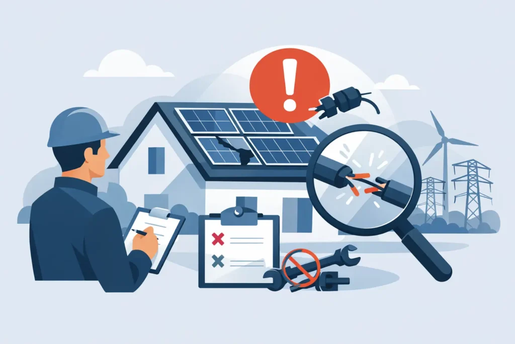 Case van afgekeurde PV installatie uitgelegd