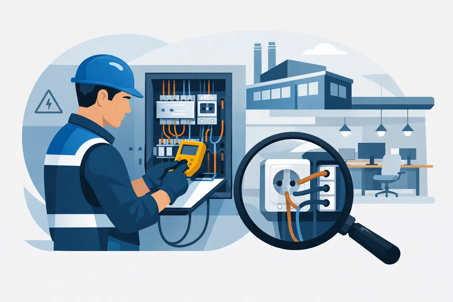 Inspectie elektrische installatie bedrijfspand