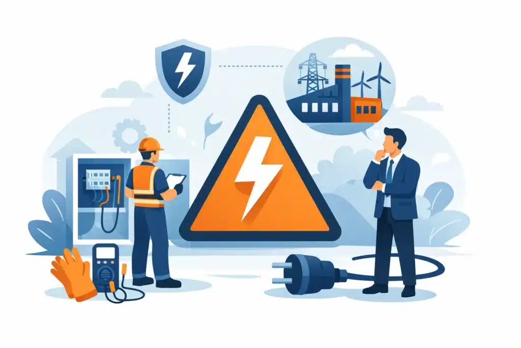 Wie is verantwoordelijk voor elektrische veiligheid?